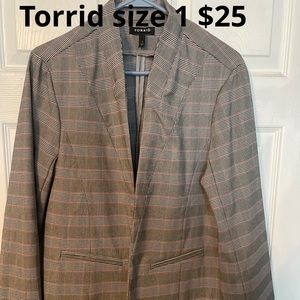 Torrid pinstripe blazer